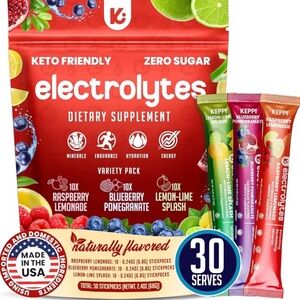 Electrolytes Variety Pack - Raspberry, Blueberry, Lemon-Lime